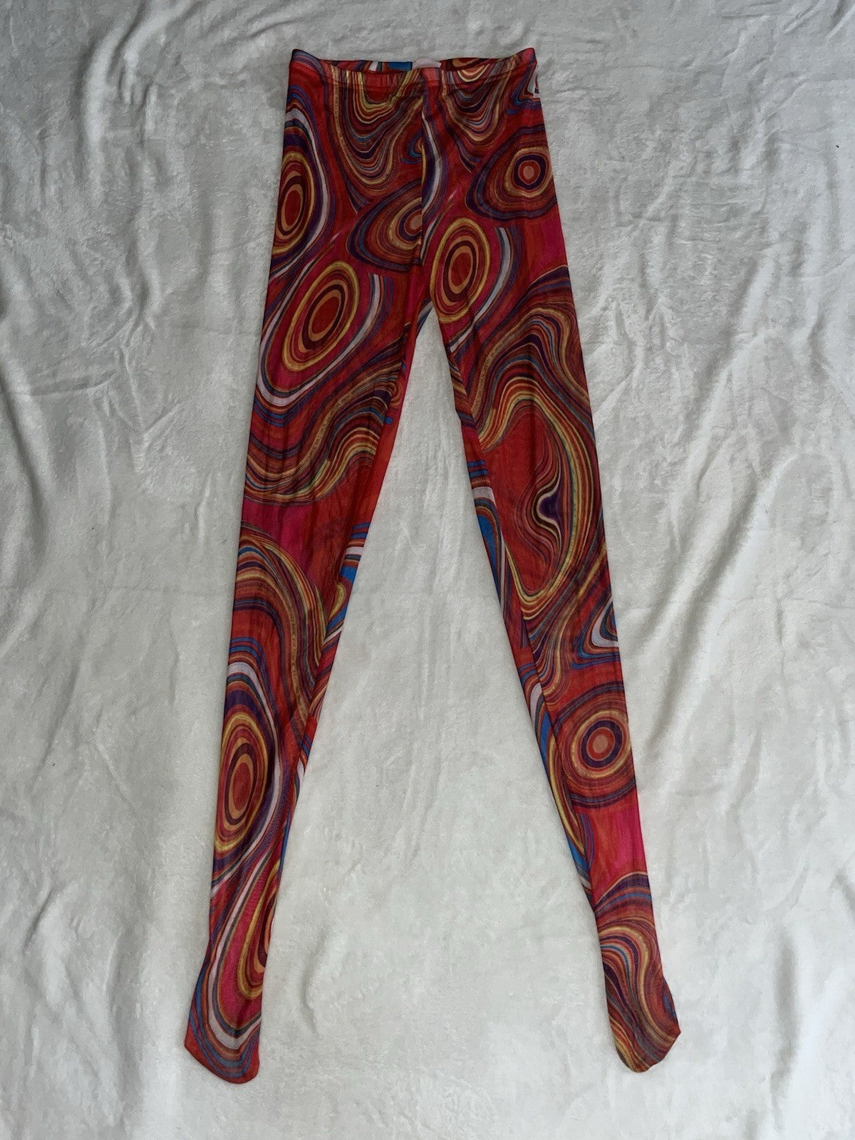 Women’s Mesh Multicolor Pants Size Small Stylish 
