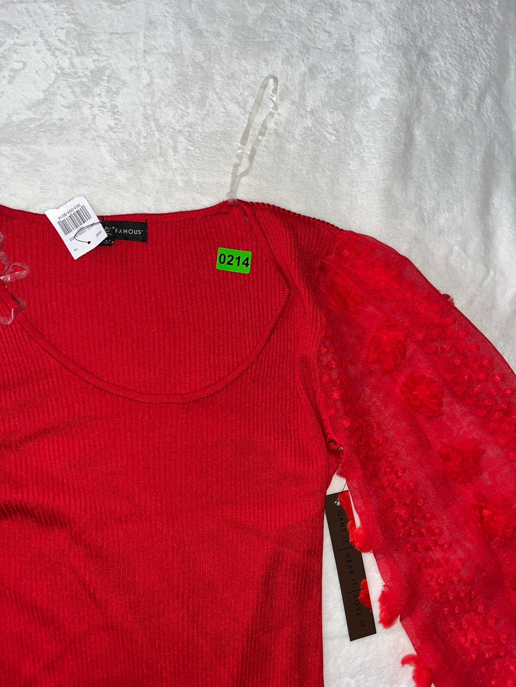 Almost Famous Red Dress Shirt Size Medium