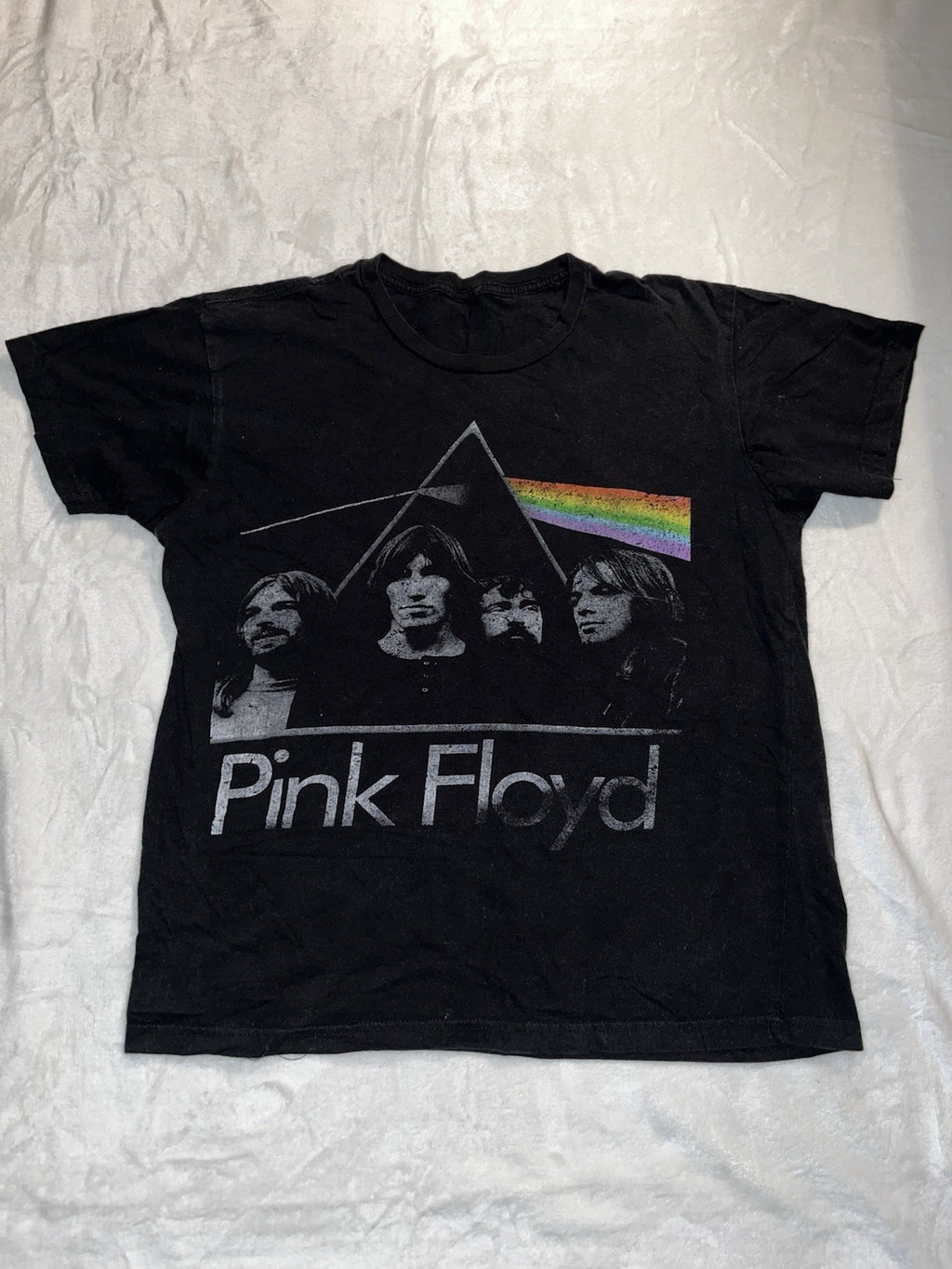 Pink Floyd Dark Side Of The Moon T Shirt Unisex Black Medium Graphic 