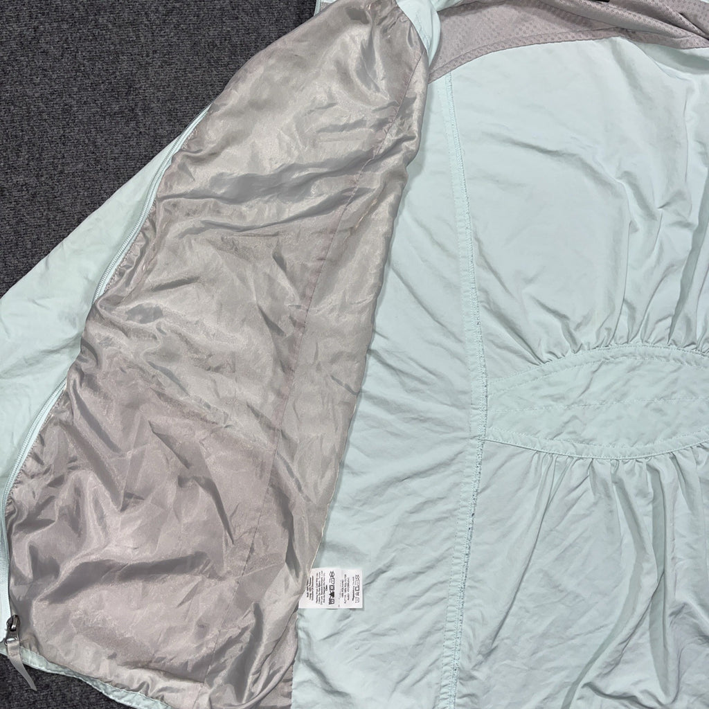 Eddie Bauer Travex Jacket Womens Seafoam Green  2XL Full Zip Windbreaker Coat