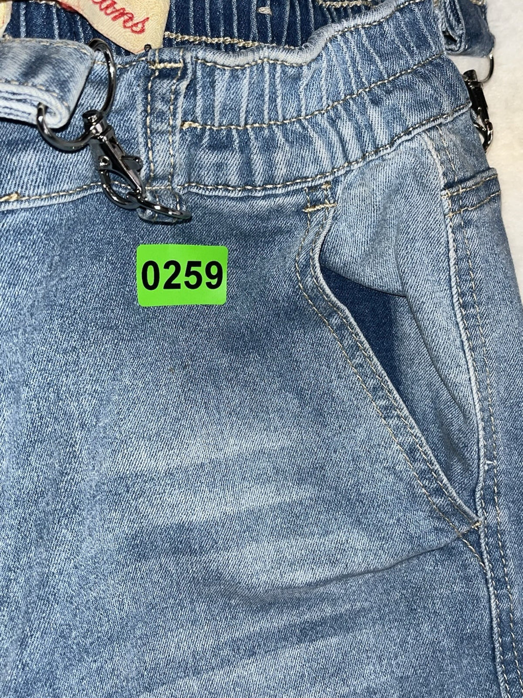 Elite Jeans Jogger Blue Denim Cargo Pockets Pull On Medium 