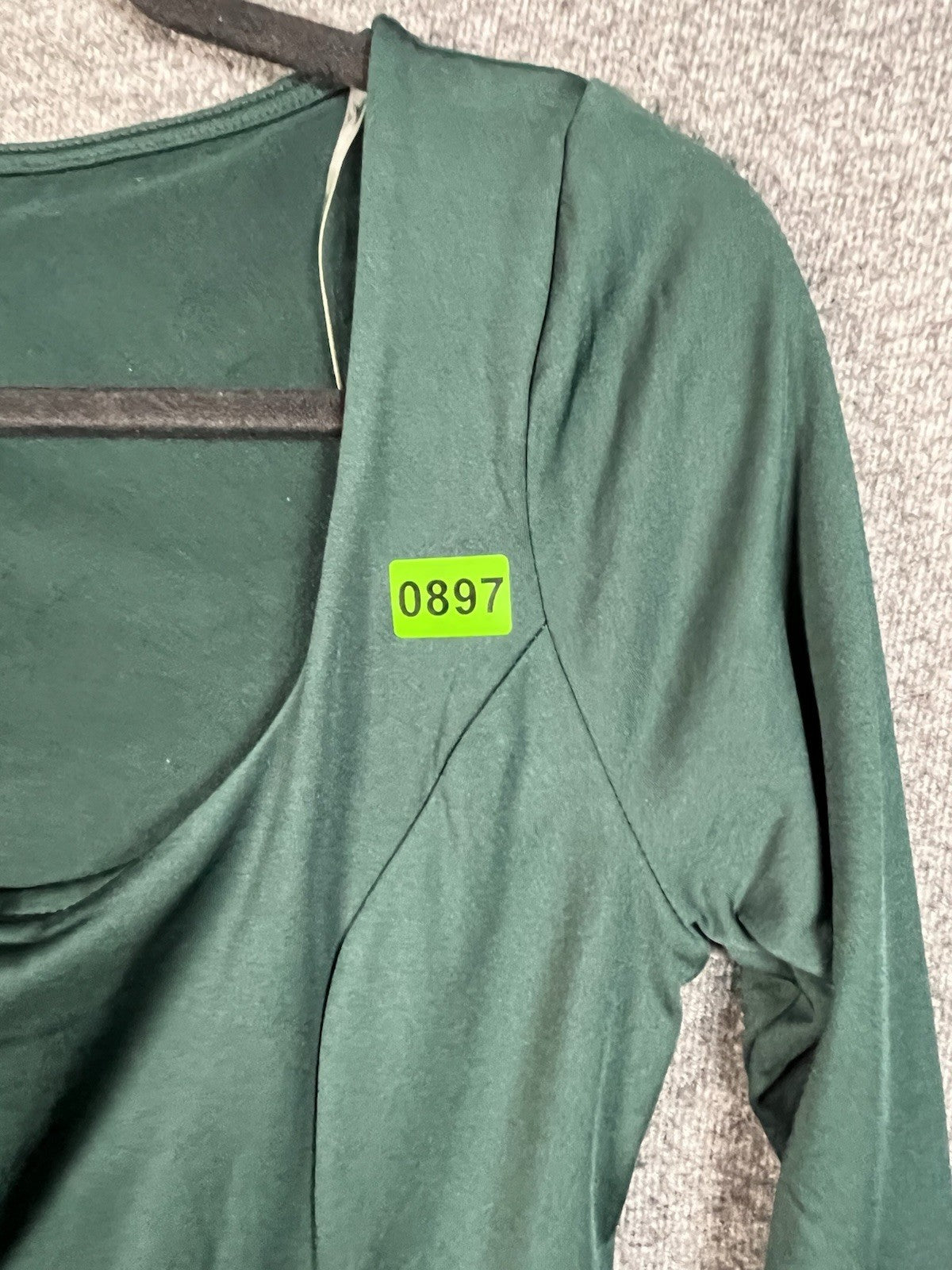 Fashion Nova Long Sleeve Green Dress Womens L