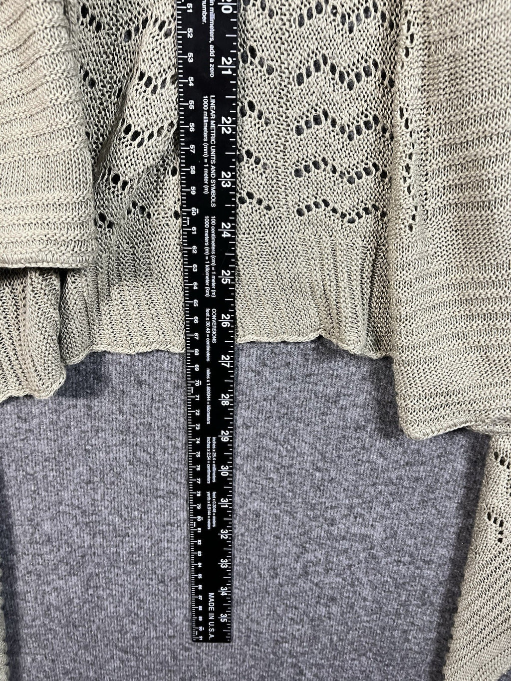 New Directions open-front cardigan sweater vest in beige M Women’s 