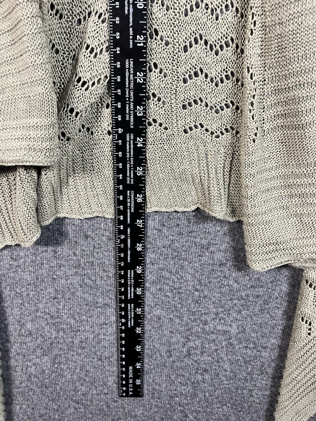 New Directions open-front cardigan sweater vest in beige M Women’s 