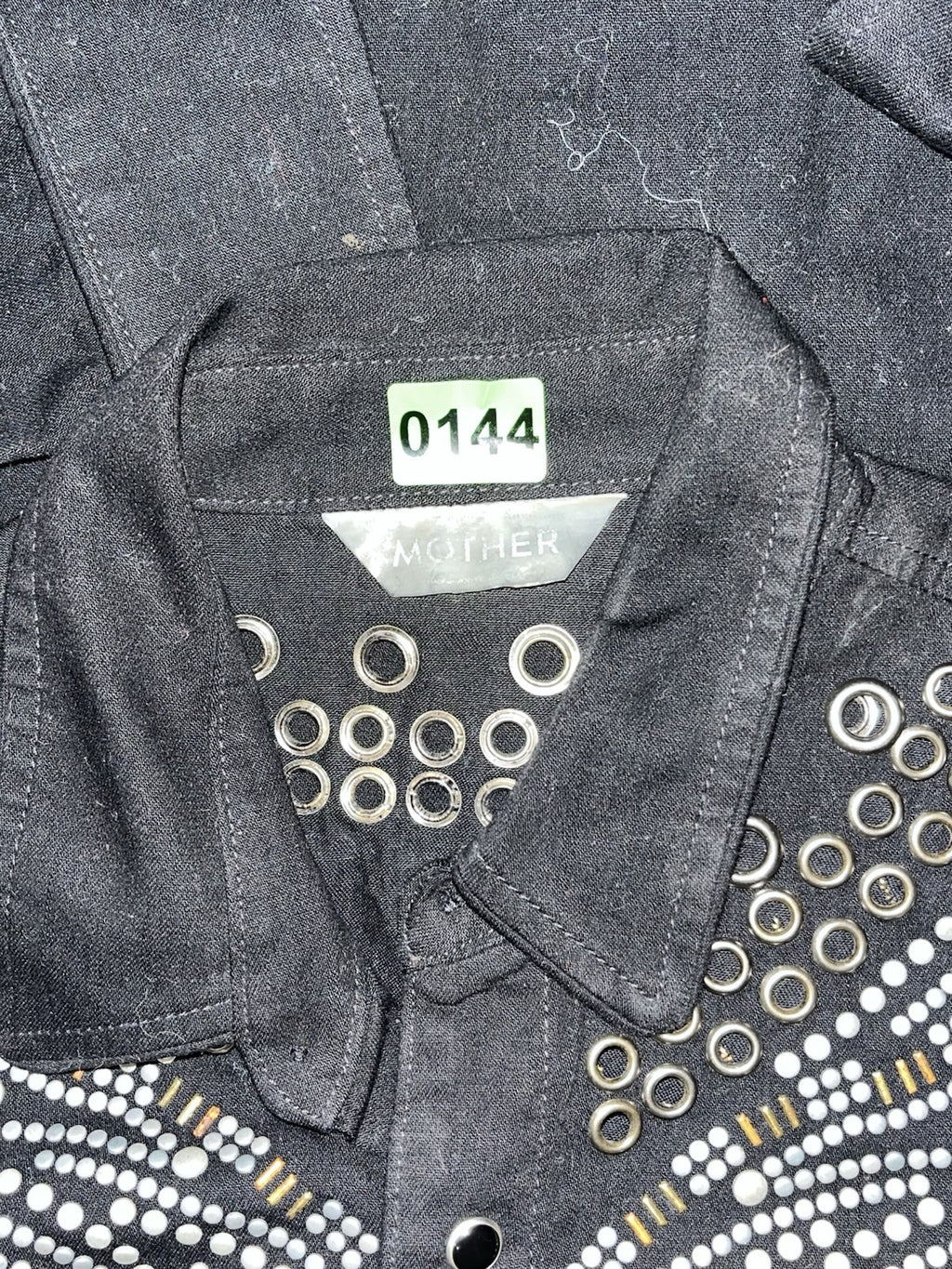 Vintage Mother Shirt Western Women’s Black Button Down Medium Long Sleeve