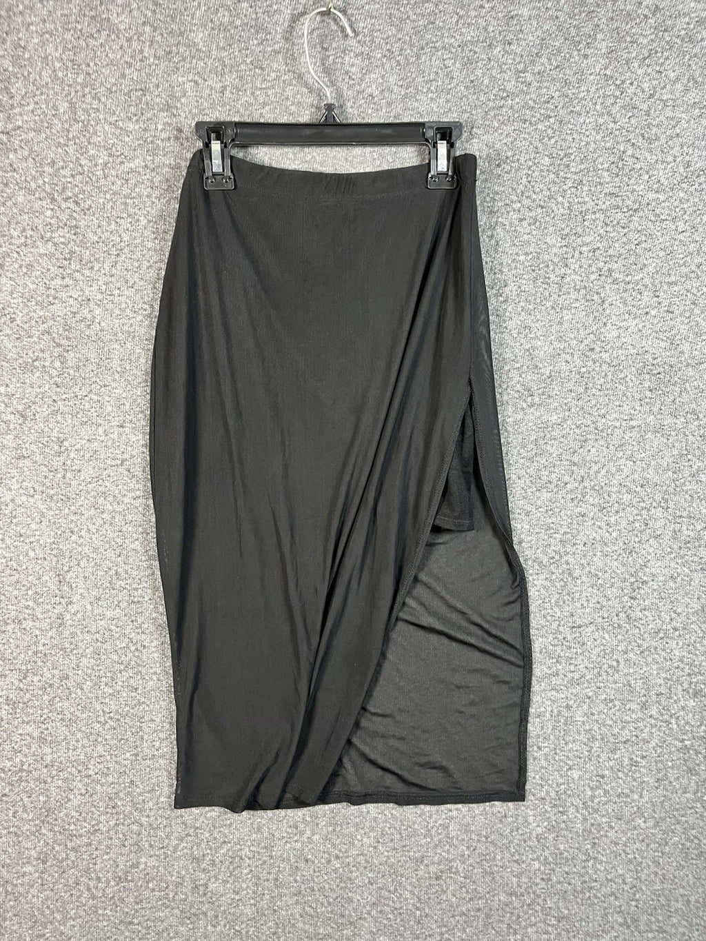 Fashion Nova Womens Black Skirt Slit Medium 