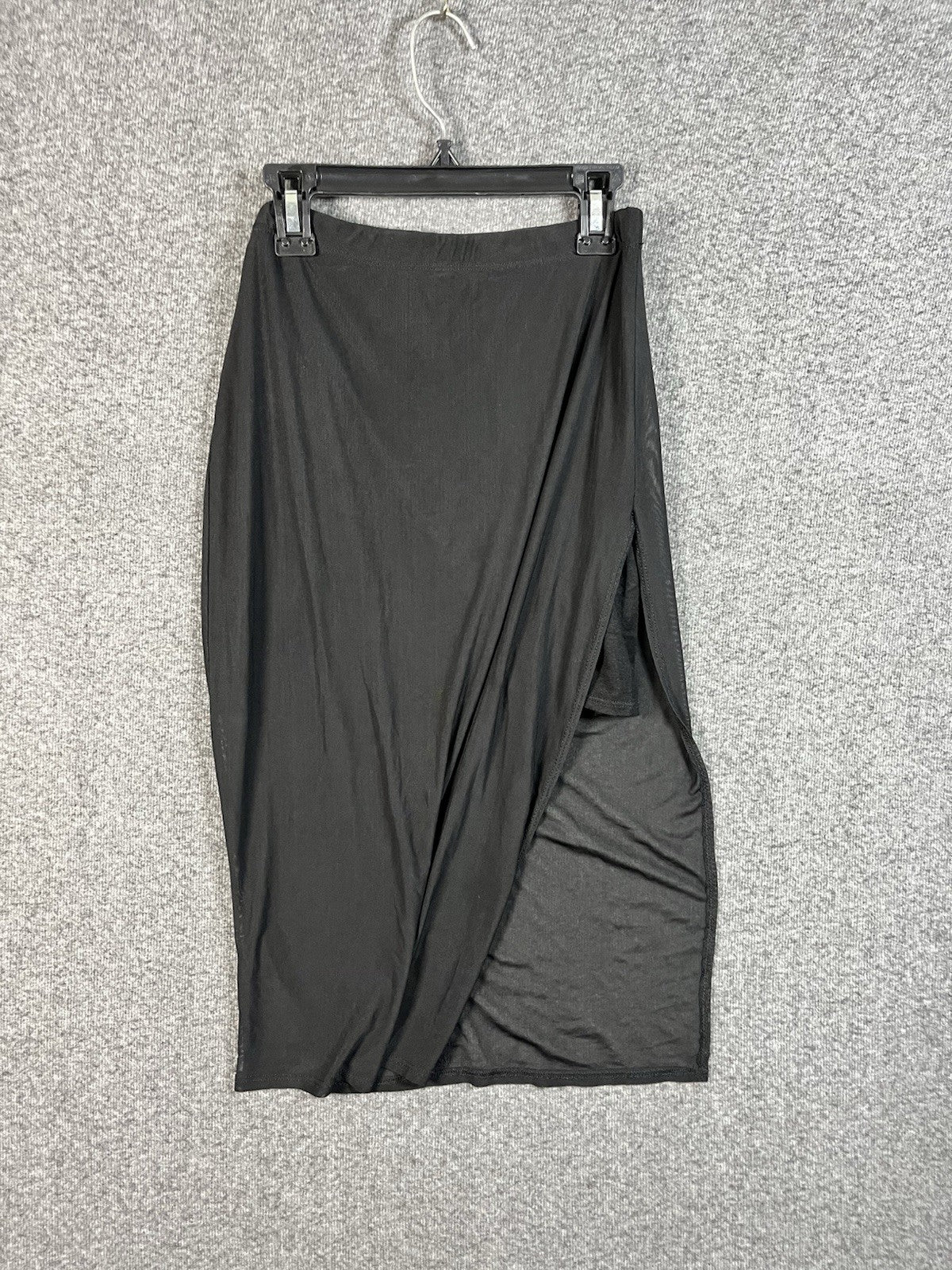 Fashion Nova Womens Black Skirt Slit Medium 