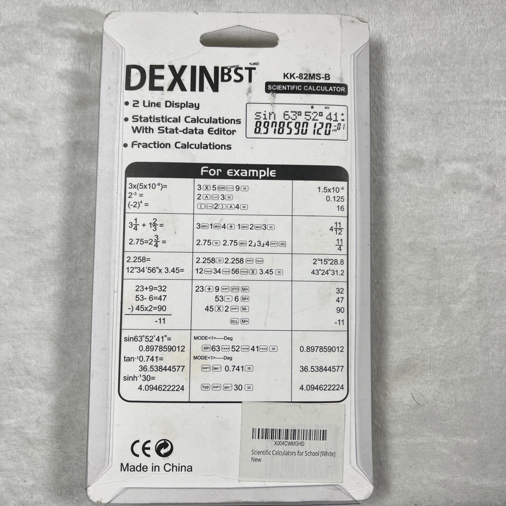 Dexin BST KK-82MS-B Scientific Calculator White