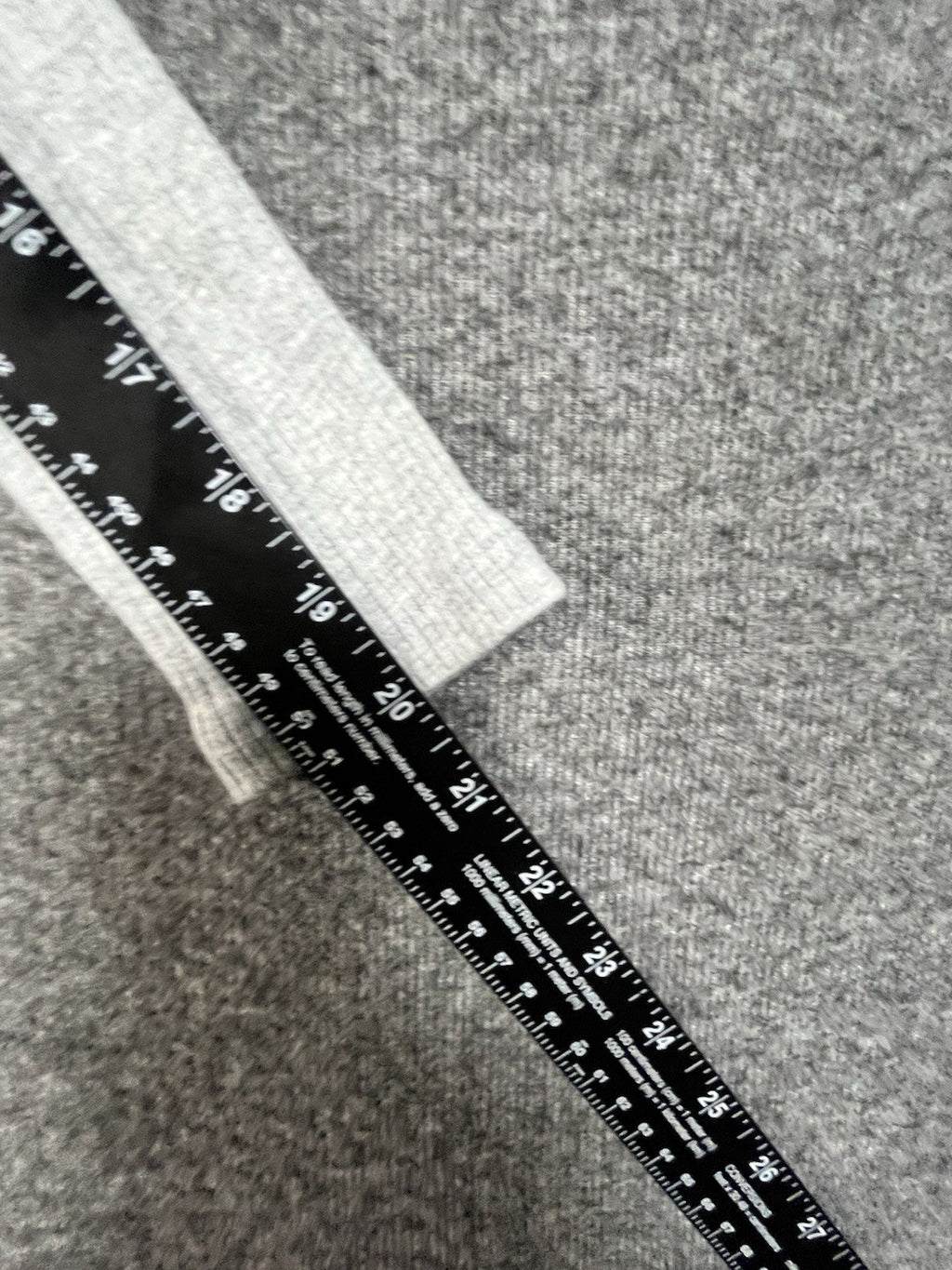 Ambiance grey ribbed off-shoulder long-sleeve top M Regular Fit Pullover 