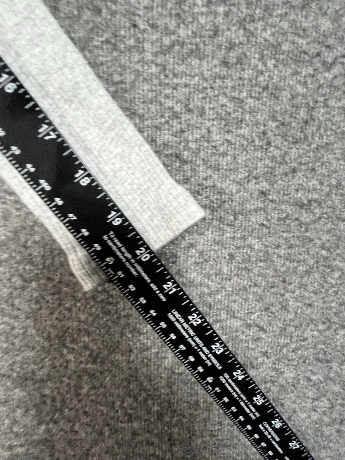 Ambiance grey ribbed off-shoulder long-sleeve top M Regular Fit Pullover 