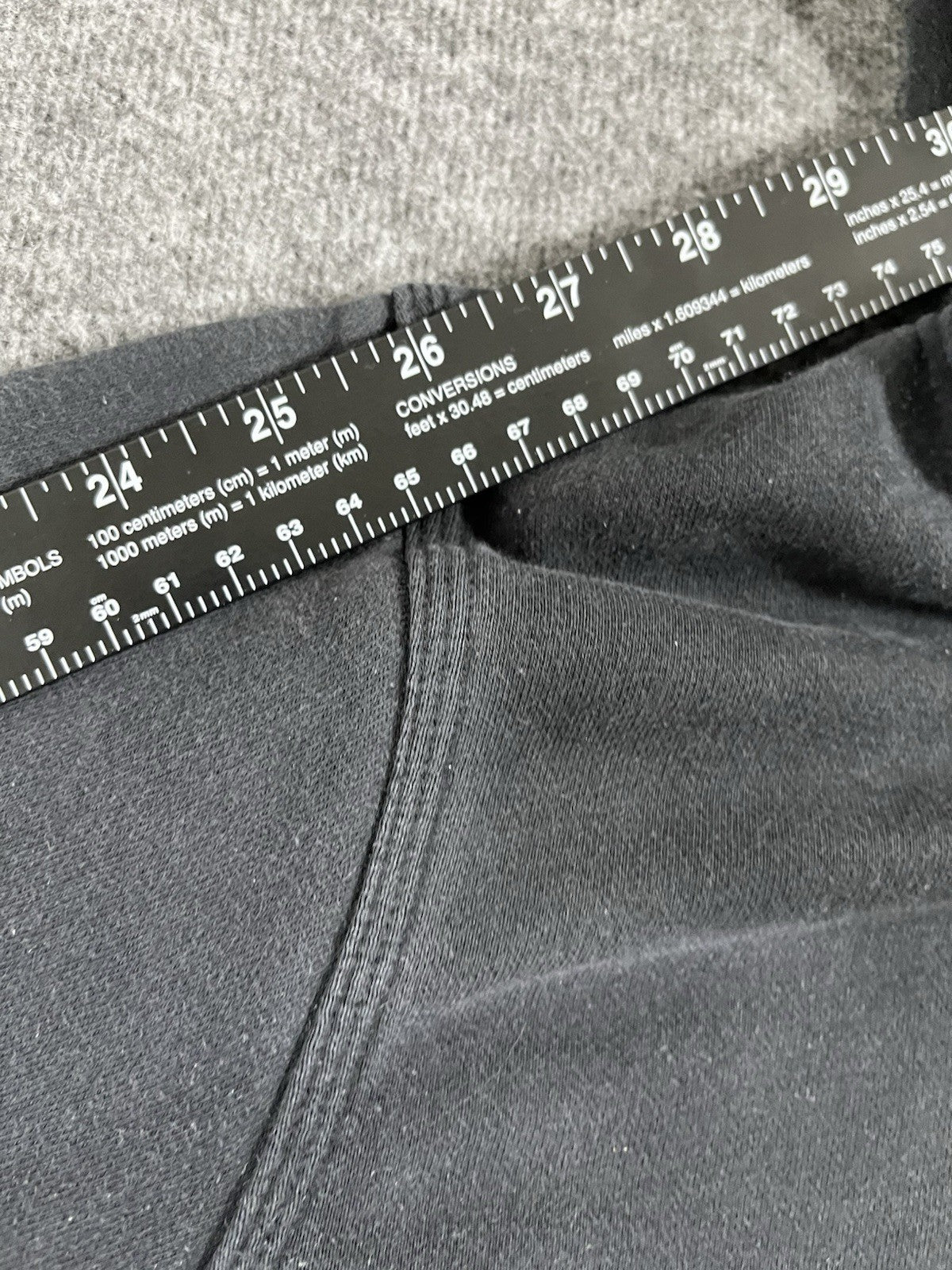Nike Pullover Mini Check Swoosh Hoodie Sweatshirt - Size Small S - Black