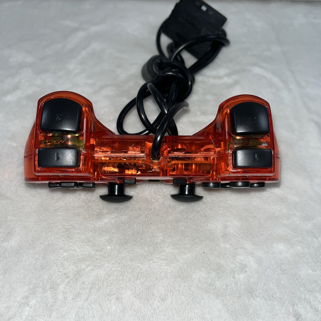 PS2 Controller Compatible with Sony Playstation 2 & Ps1 / Psone, Red Untested