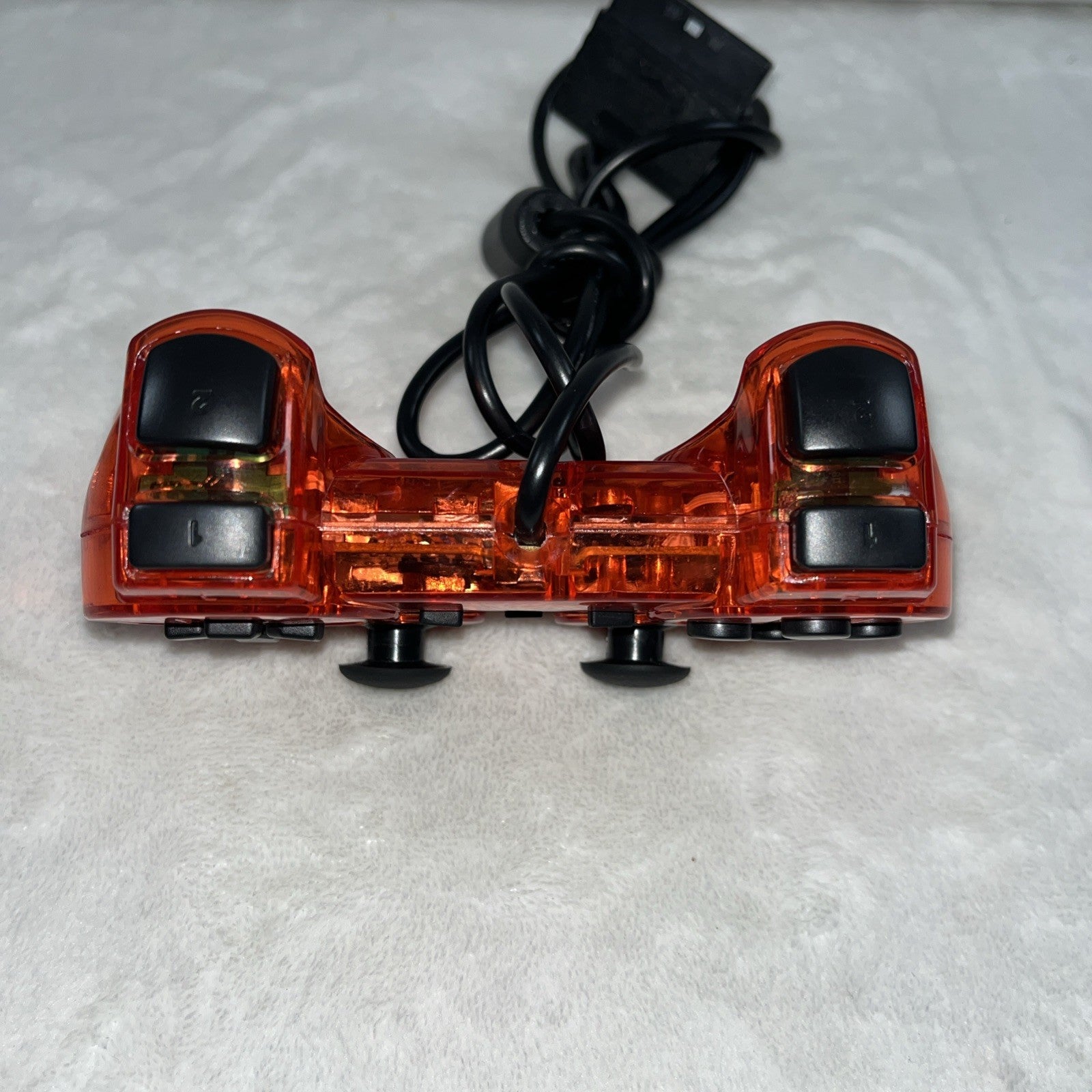 PS2 Controller Compatible with Sony Playstation 2 & Ps1 / Psone, Red Untested