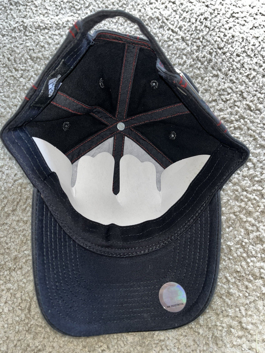 Adidas Chicago Bulls Baseball Cap Black And Red Ajustable Back