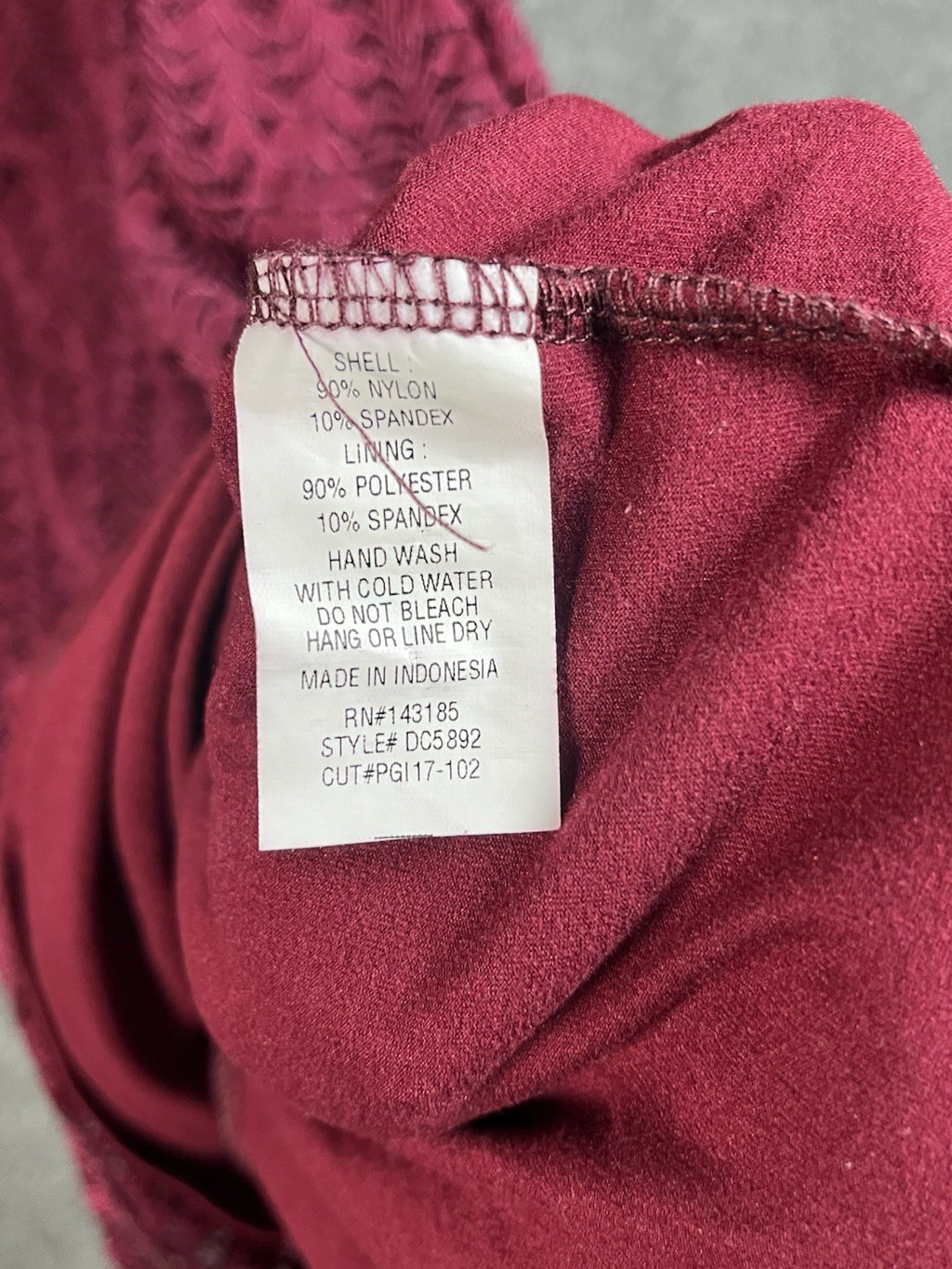 Fashion Nova long-sleeve, off-the-shoulder, magenta lace mini dress Medium 