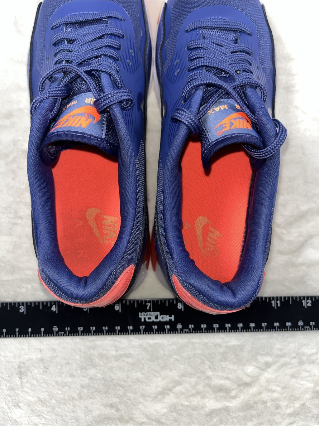 Nike Air Max 90 Essential Blue White Womens Athletic Shoe Size 7.5 Lace Up 