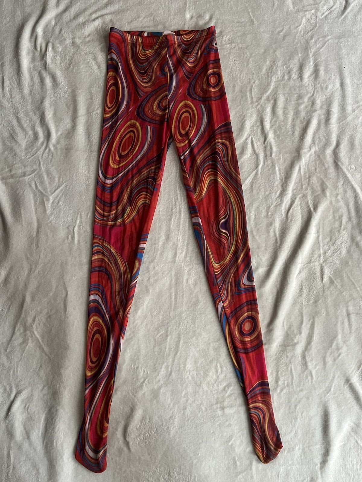 Women’s Mesh Multicolor Pants Size Small Stylish 