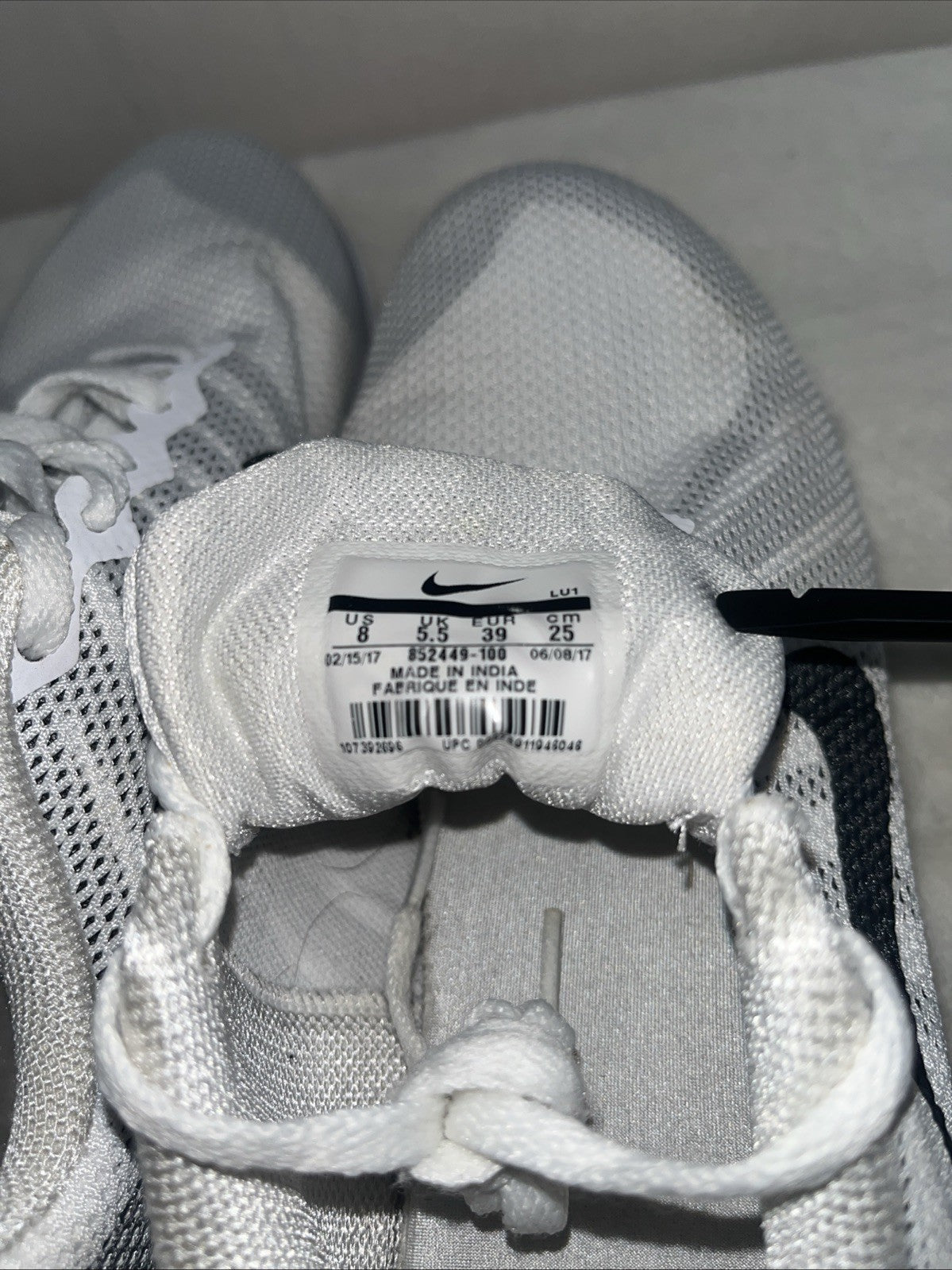 Size 8 - Nike In-Season TR 6 White W