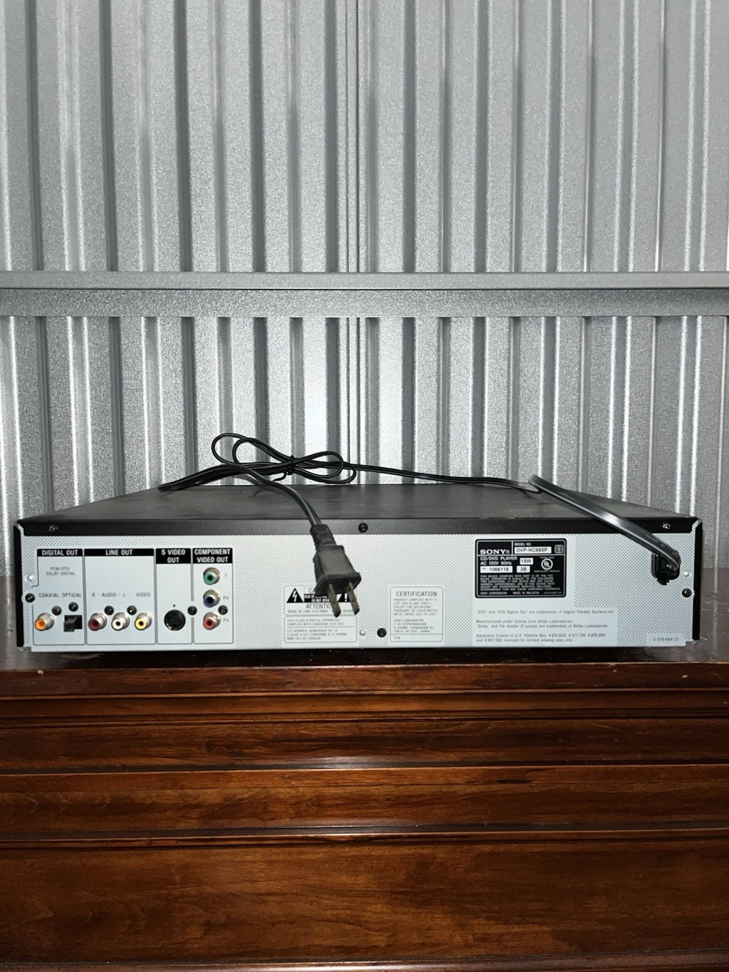 Sony DVD Player 5-Disc Changer DVP-NC665P No Remote Tested Works