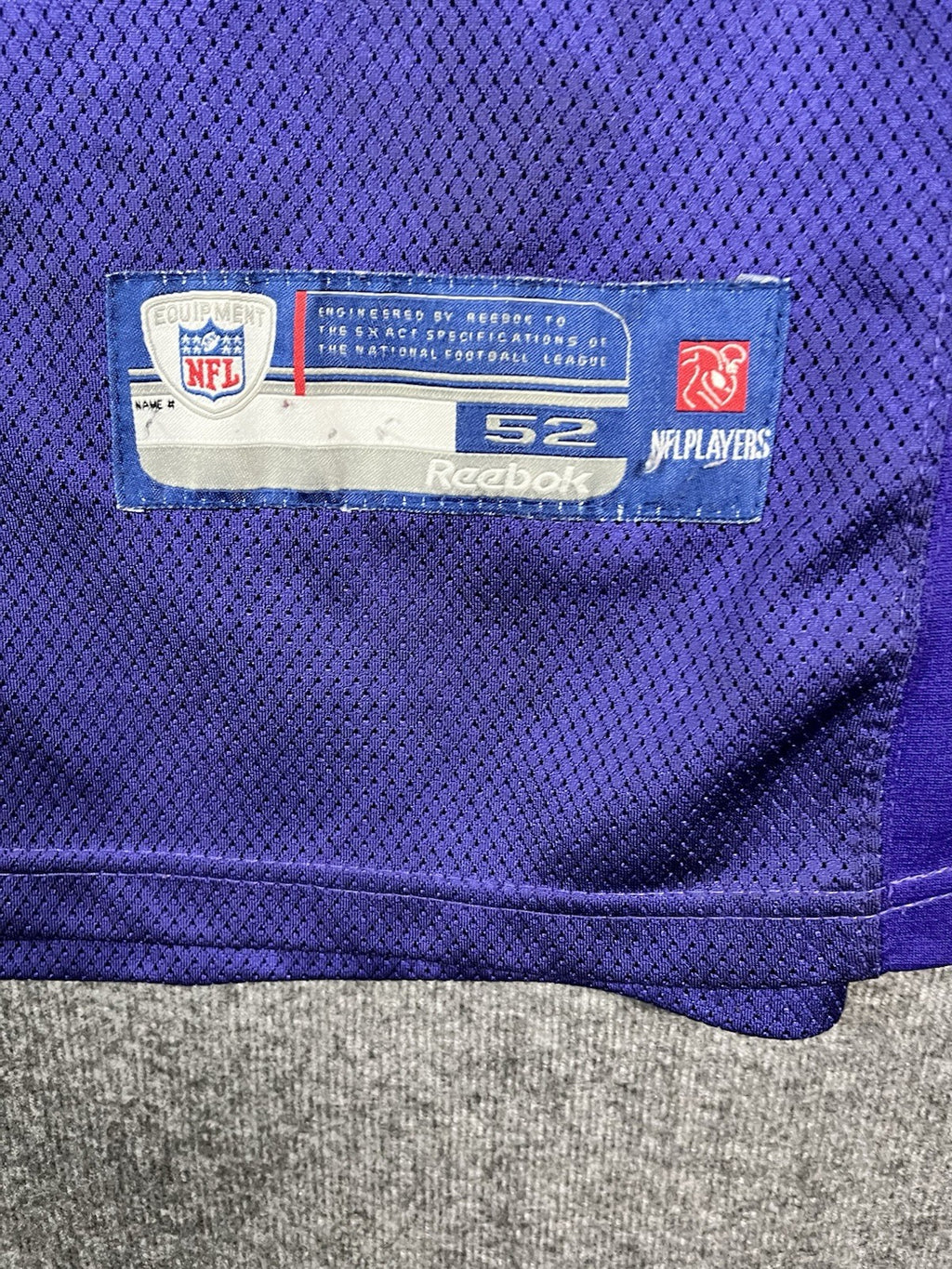 Haloti Ngata #92 Baltimore Ravens Purple Reebok On Field Jersey Size 52 Stitched