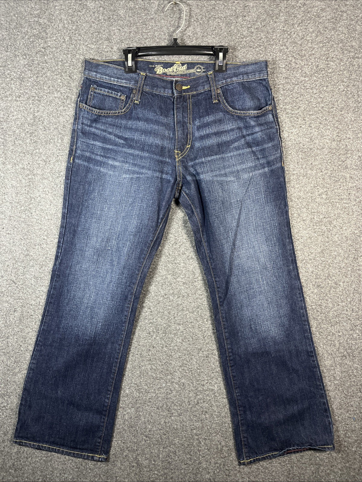 Old Navy boot cut blue denim jeans authentic original button fly men’s 33×30