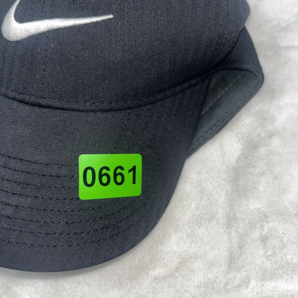 nike golf adjustable strapback hat cap Black Men’s White Check 