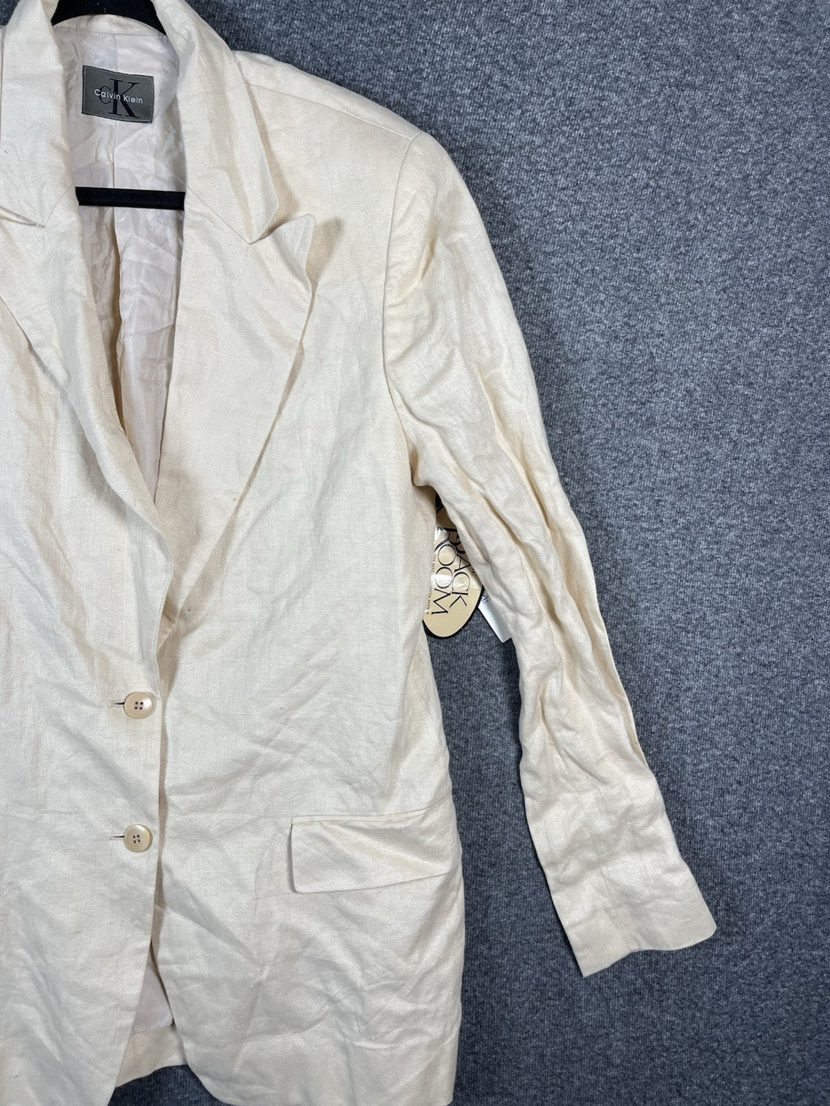 Calvin Klein Men’s Blazer Cream Size 15 2 Buttons 
