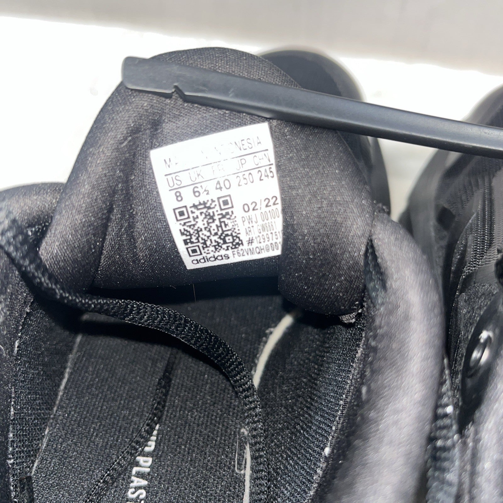 Adidas Bounce Shoes Women Black Athletic Sneakers Size 8 