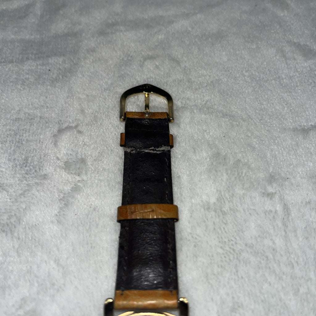 1994 Armitron Watch Tweety Bird Warner Brothers Leather Tan Stainless  UNTESTED 