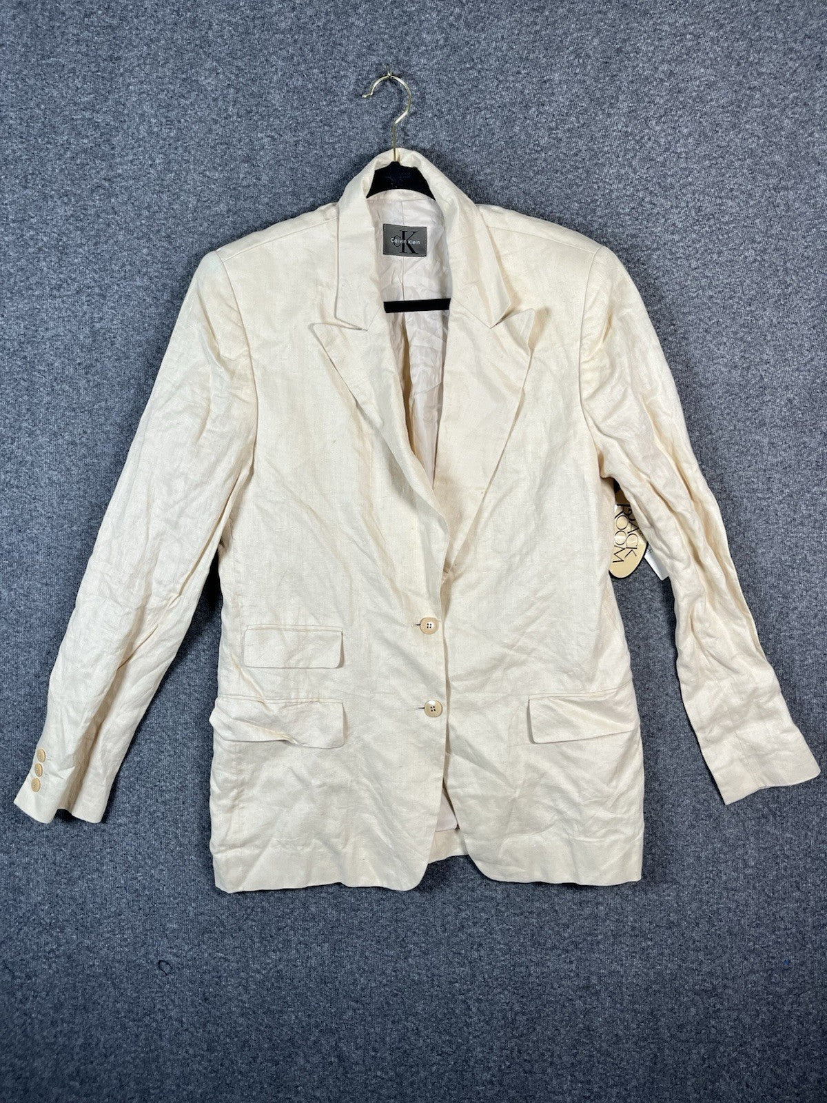 Calvin Klein Men’s Blazer Cream Size 15 2 Buttons 