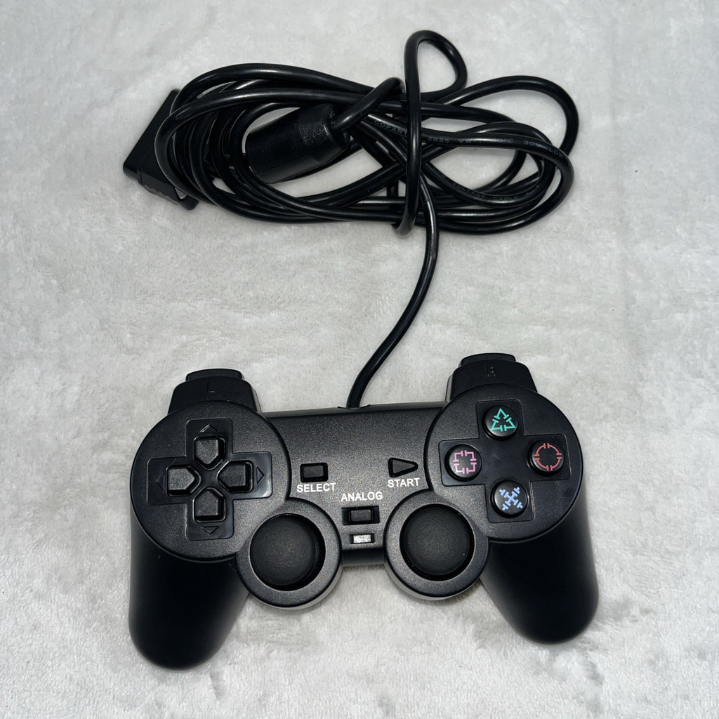 NEXiLUX PS2 Controller Compatible with Sony Playstation 2 & Ps1 / Psone, Black