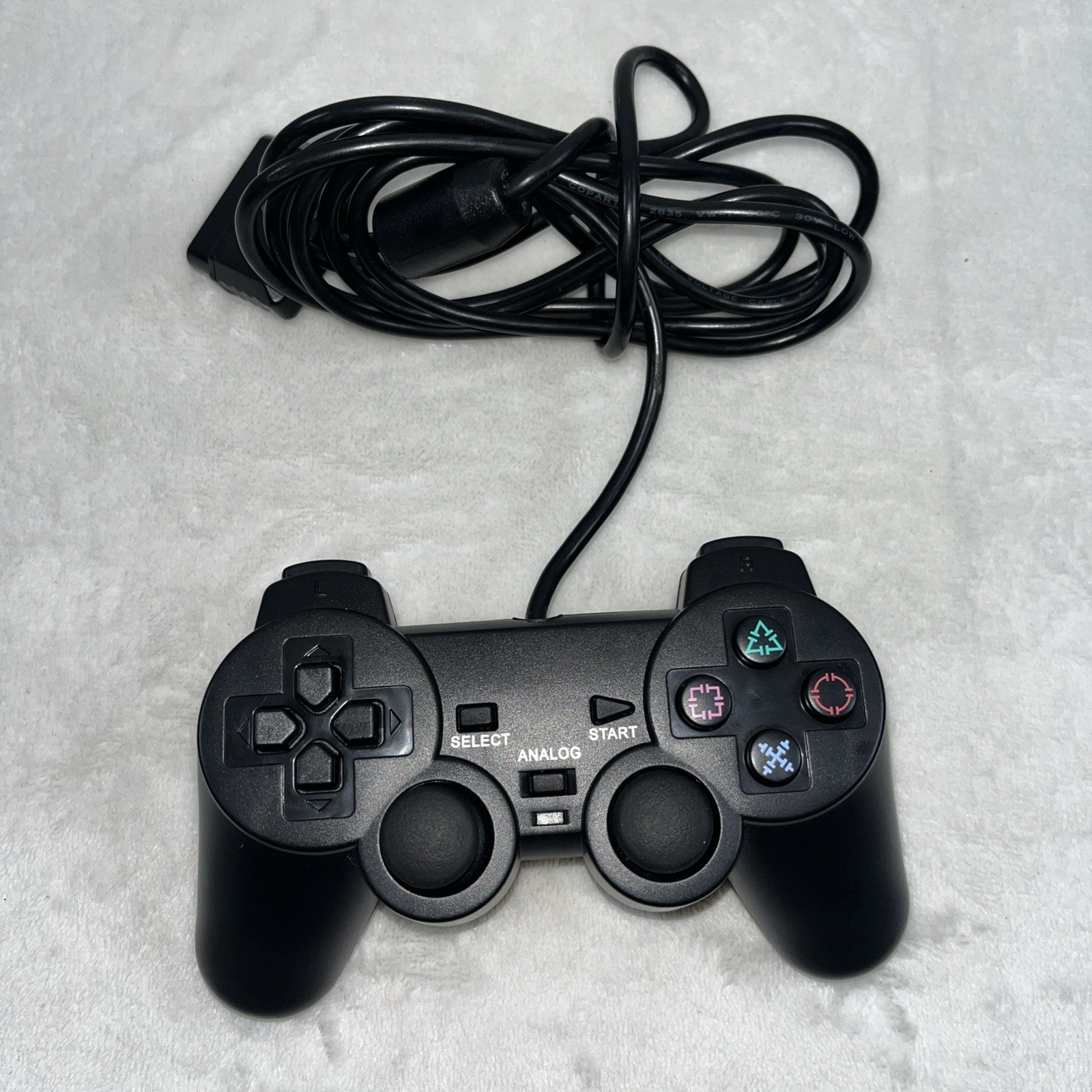 NEXiLUX PS2 Controller Compatible with Sony Playstation 2 & Ps1 / Psone, Black