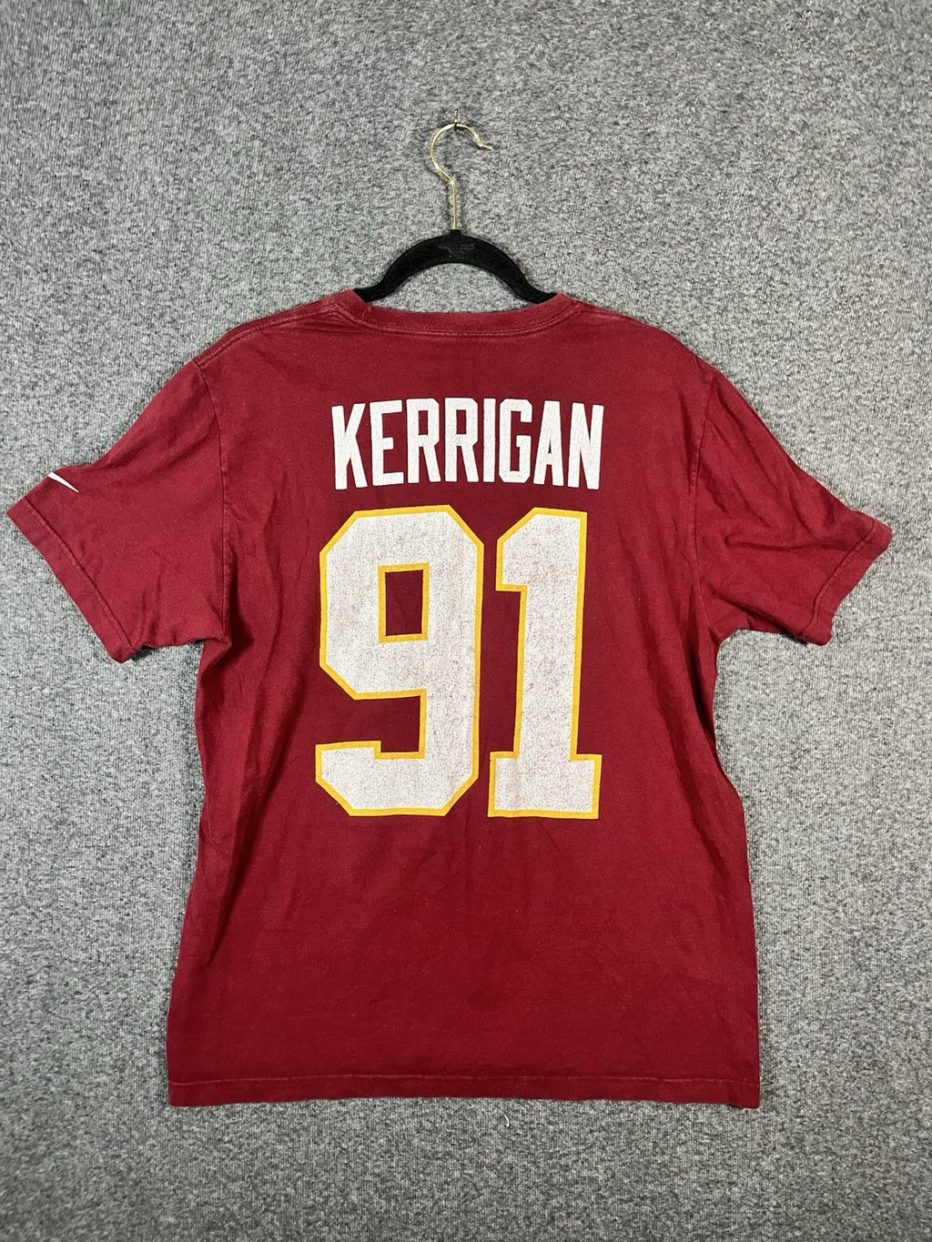 Nike Washington Redskins Kerrigan 91 T Shirt Burgundy Large 