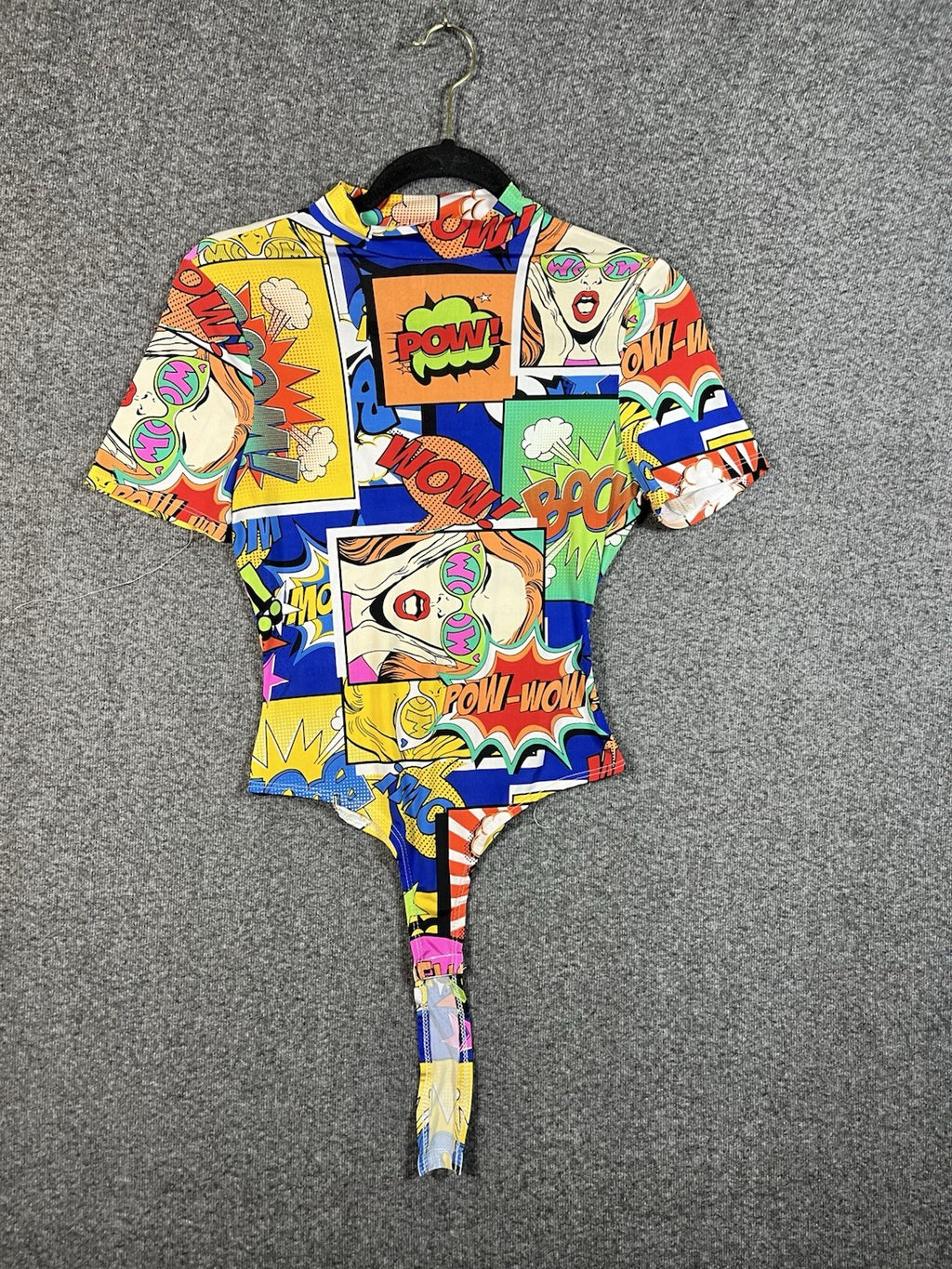 Fashion Nova Oh Boom Mock Neck Bodysuit Multi Color L 