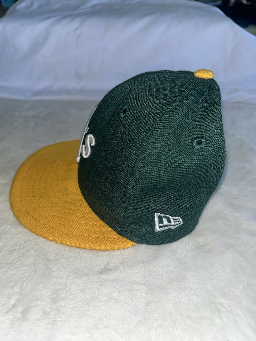 Oakland Athletics A's New Era Fitted Hat Sz 7 1/4 59FIFTY 5950 MLB On Field