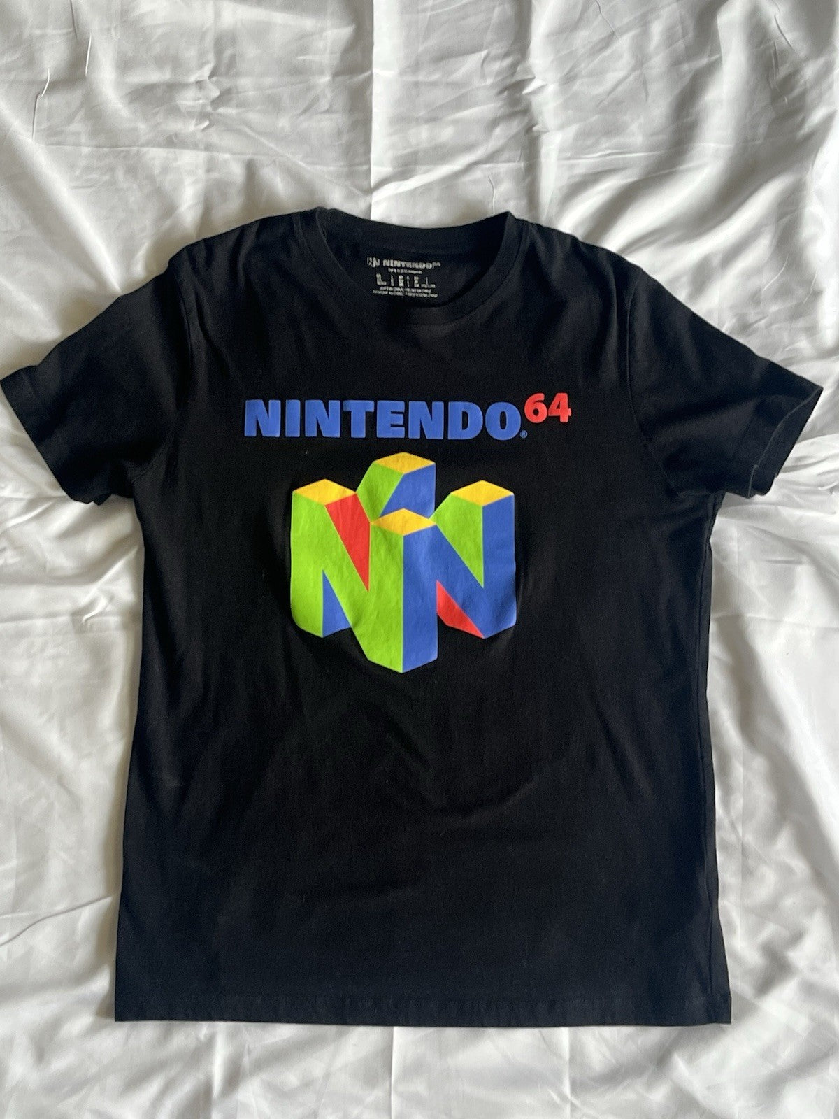 Nintendo N64 Logo Promo Video Console Game Tee Vintage 2000s Japanese Edition L