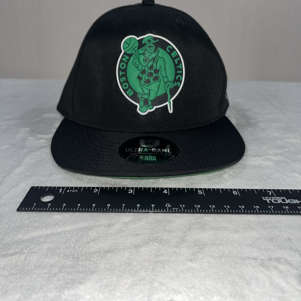 NEW Boston Celtics Ultra Game NBA One-Size Snapback Black Cap w/Green Logo
