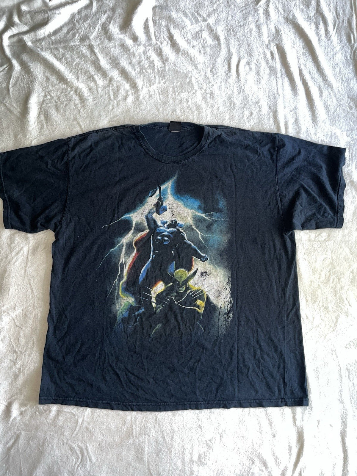 Vintage Marvel T Shirt Men’s Wolverine Thor Black XXL 