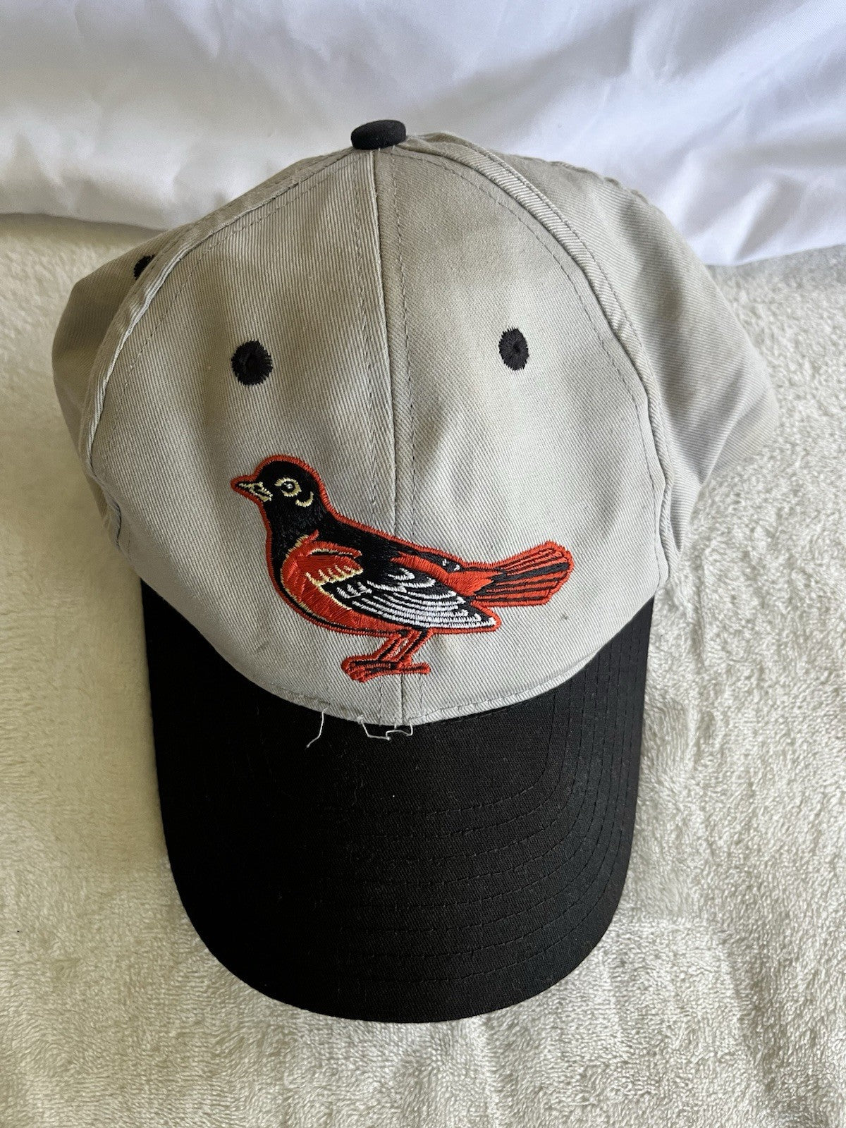 Vintage Baltimore Orioles Snapback Gray Adjustable One Size Hat - Authentic MLB