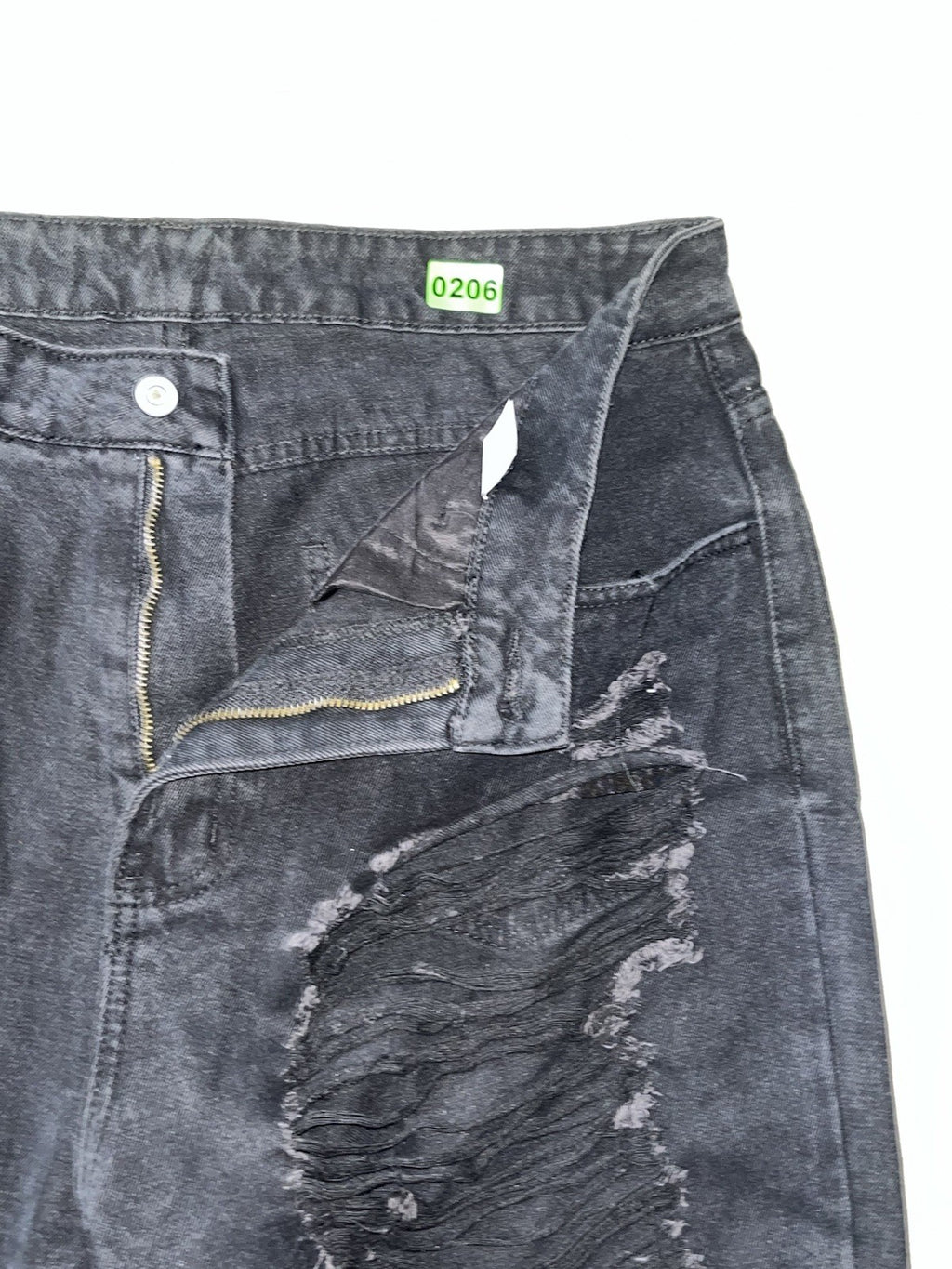 Women’s Jogger Jeans Black Ripped Knee Size XL  Loose Fitting 