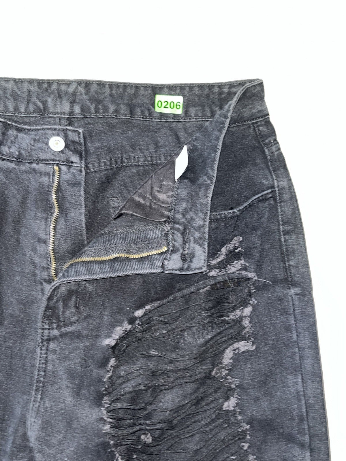 Women’s Jogger Jeans Black Ripped Knee Size XL  Loose Fitting 