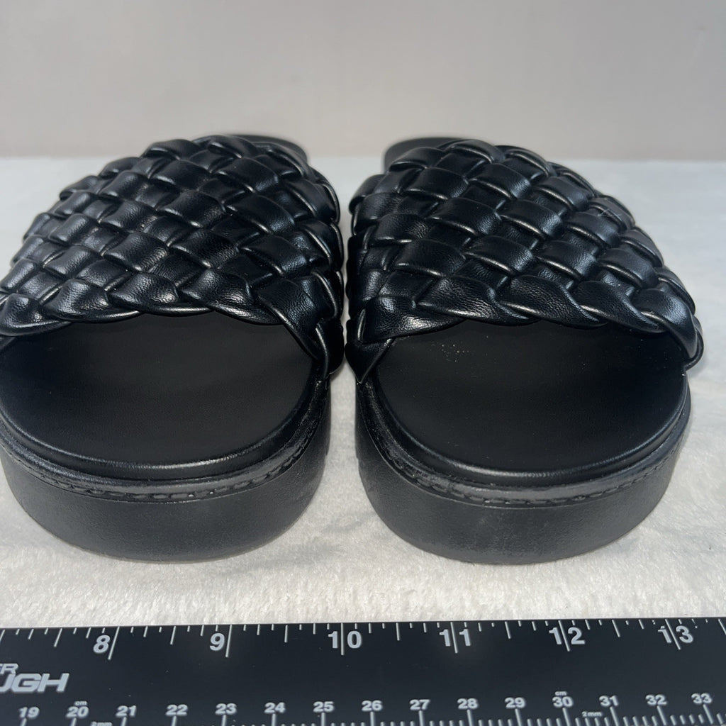 Limelight woven pool slides Women’s Black Size 9 