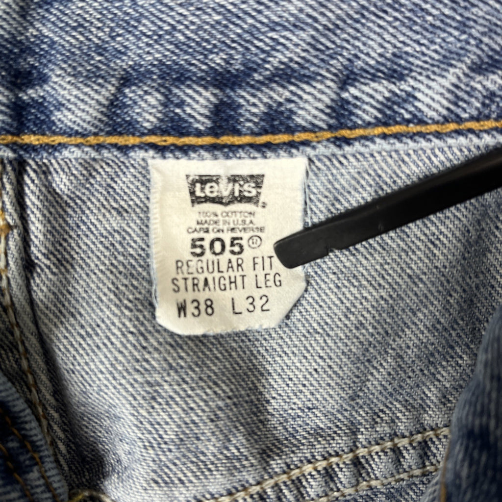 Levi's 505 Men's Cotton Jeans - Light Stonewash