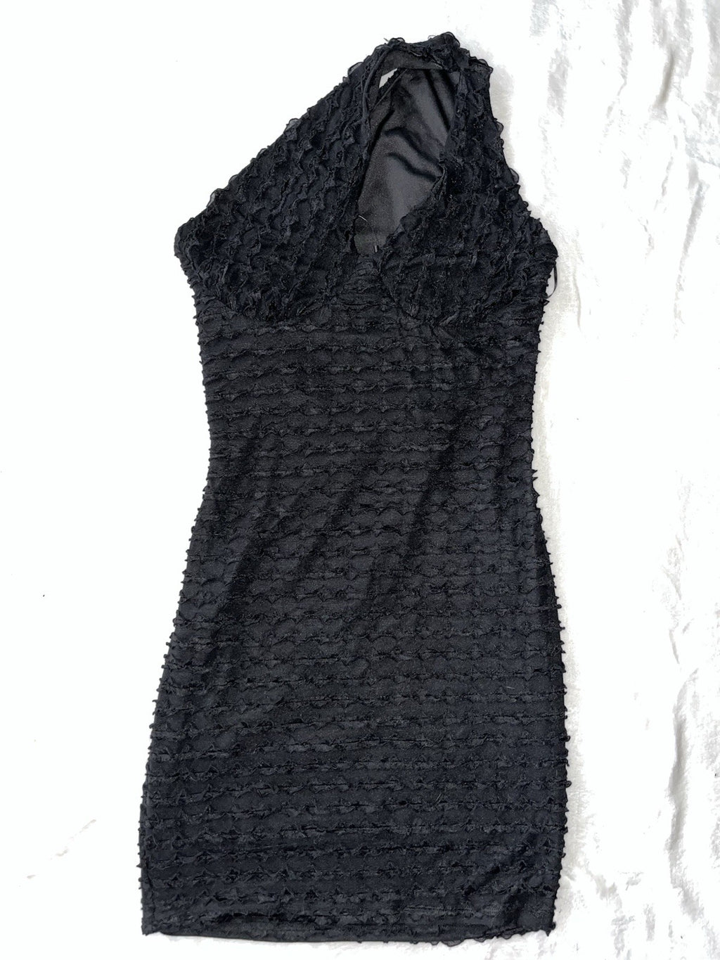 Women’s Black Dress Waffle Print Tank Top Mini Size Medium 