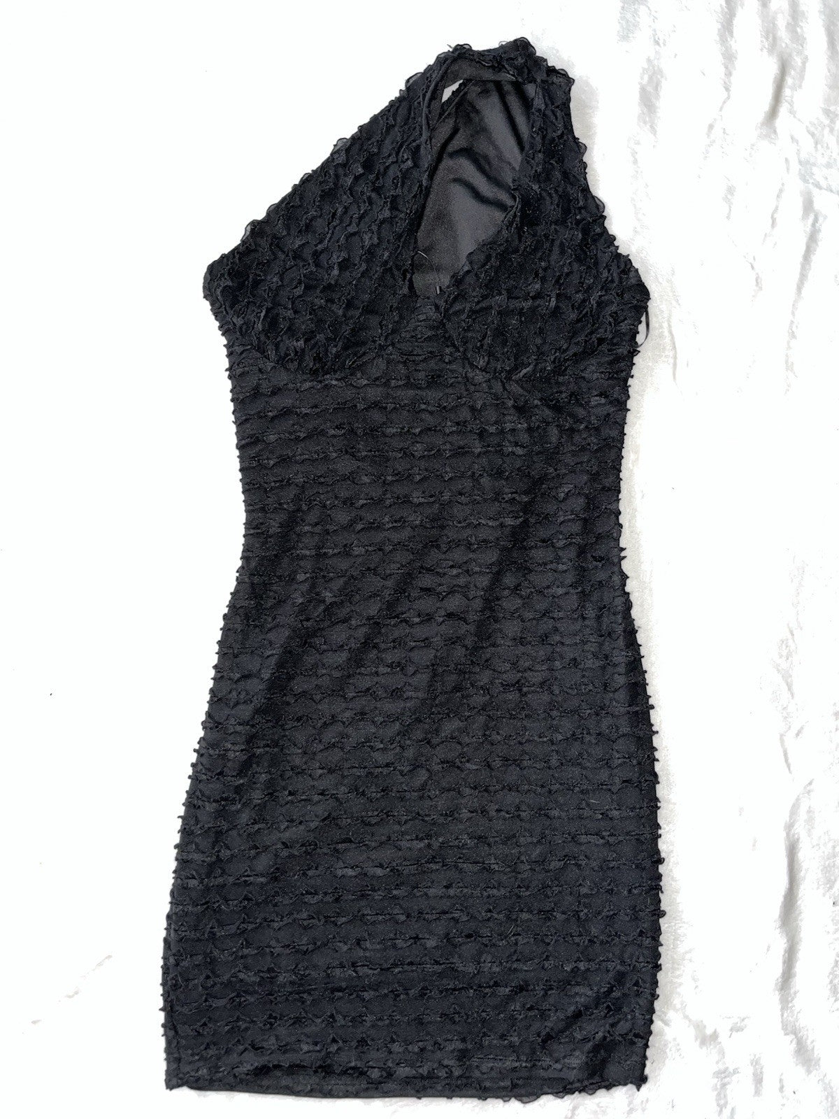 Women’s Black Dress Waffle Print Tank Top Mini Size Medium 