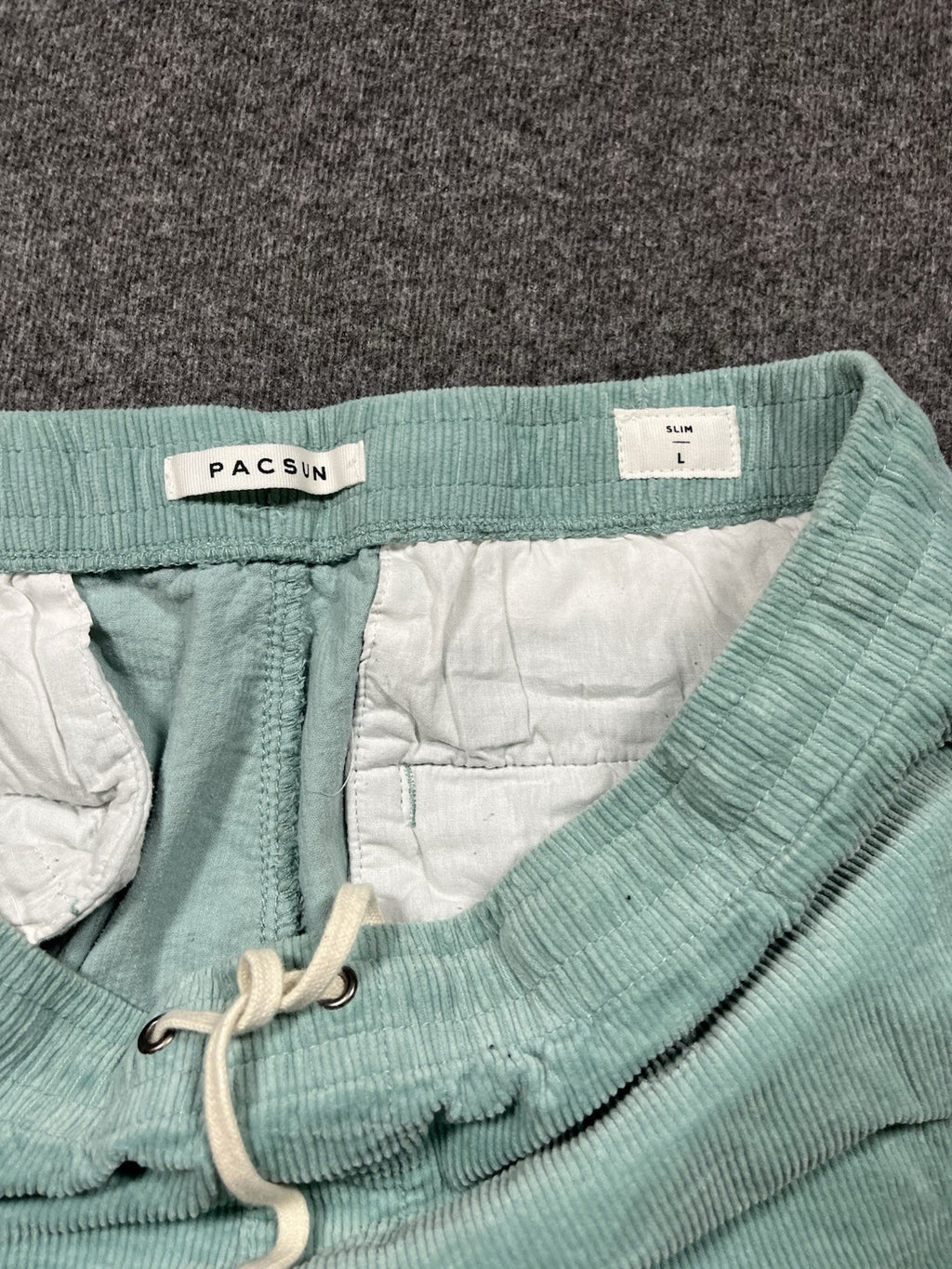 Pacsun Embroidered Corduroy Trouser Pants Green Large