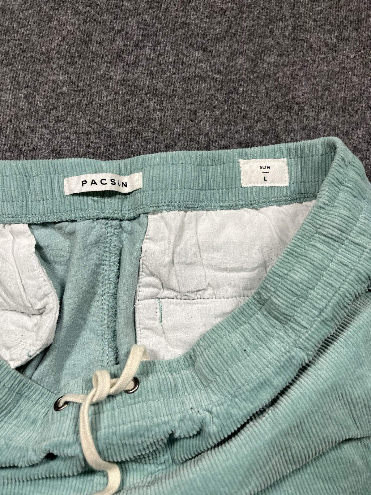 Pacsun Embroidered Corduroy Trouser Pants Green Large
