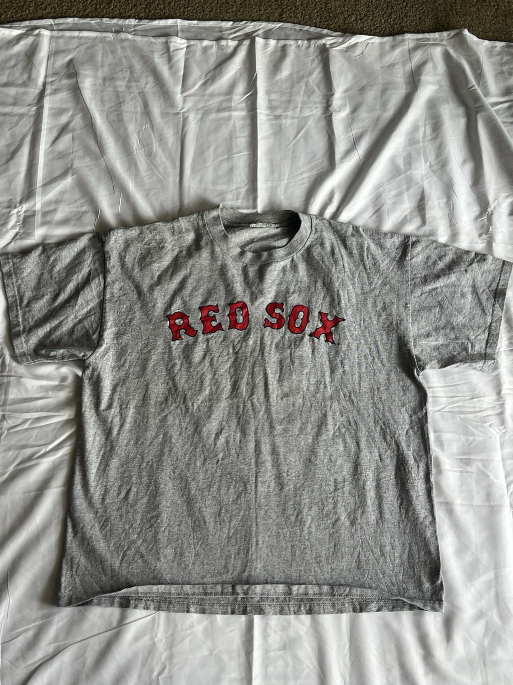 Boston Red Sox Johnny Damon 18 Gray T Shirt Men XL 