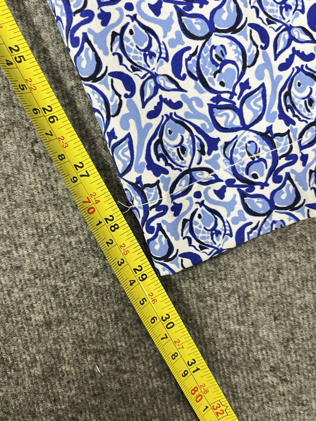 RLX RALPH LAUREN POLO WATER REPELLENT GOLF PANTS FISH PRINT BLUE 33x32 34 NWTS