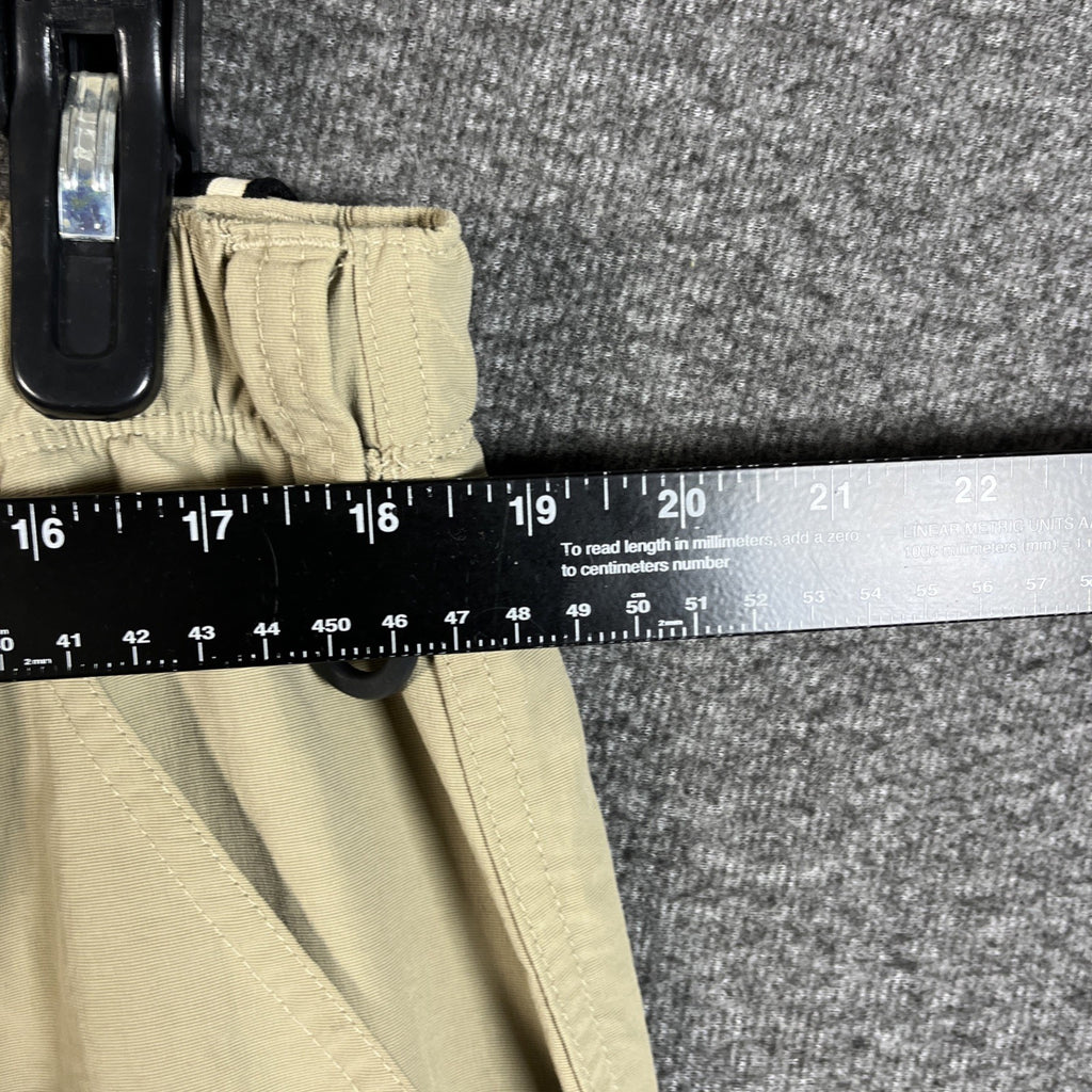 The North Face Tan Belted Nylon Convertible Hiking Cargo Pants/Short Men Size XL